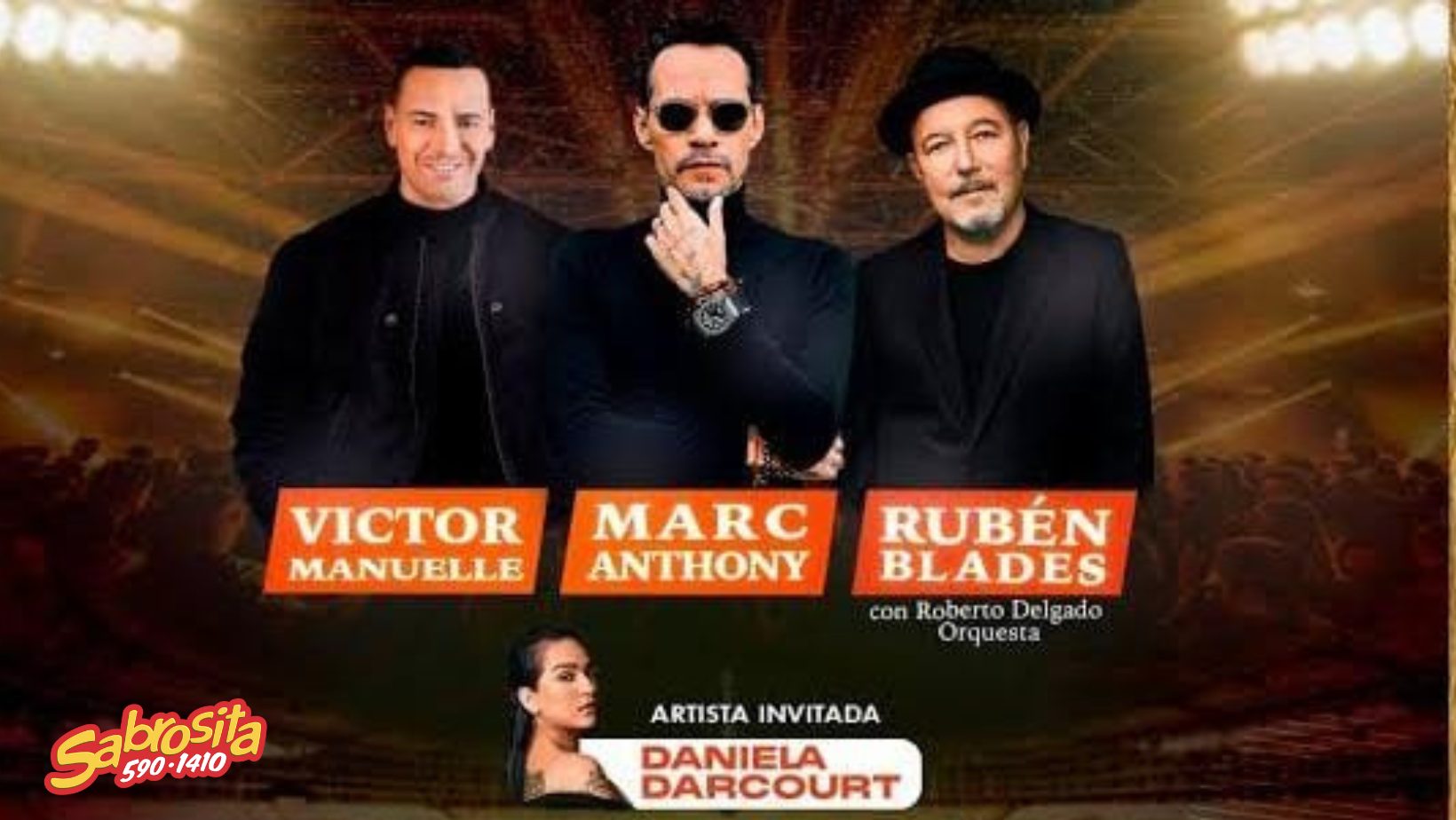 Cambia la fecha del show de Rubén Blades, Marc Anthony y Víctor Manuelle