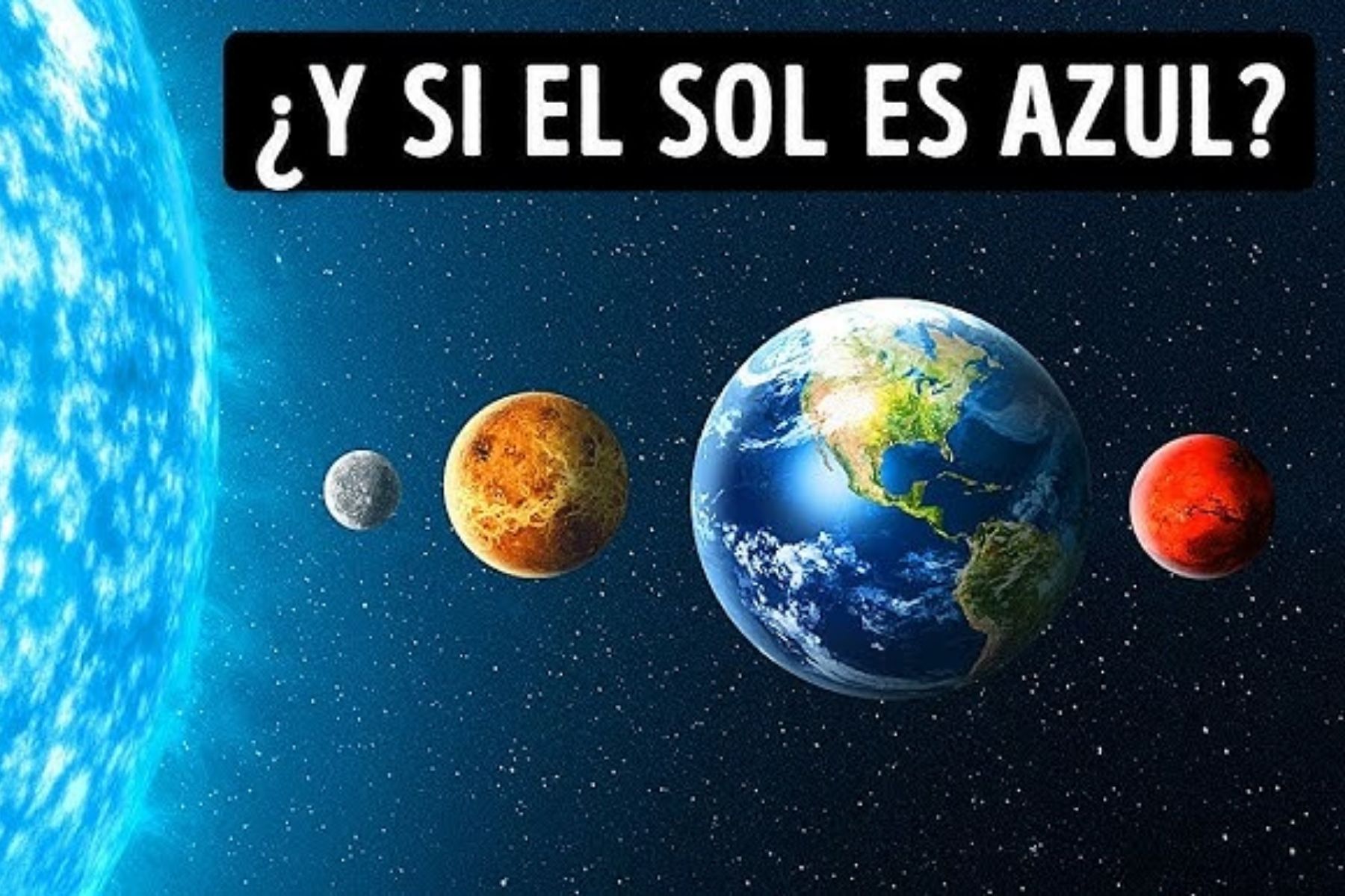 ¿Qué pasaría si el Sol fuera una estrella azul? Efectos en la Tierra.