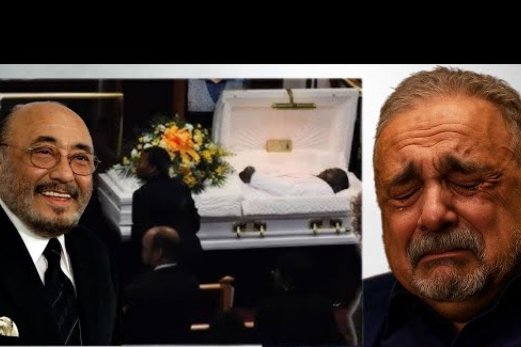 Montaje fotográfico sobre el fallecimiento de Eddie Palmieri. Muestra al pianista sonriendo, a Willie Colón conmovido por la despedida, y una imagen alusiva a un funeral. La nota trata sobre la reacción de Colón a la muerte del músico.