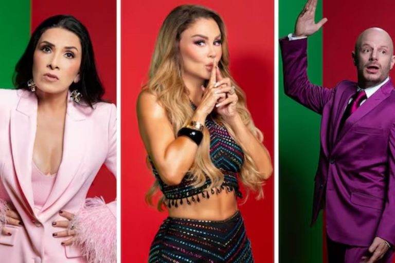 Los conductores Dalilah Polanco, Ninel Conde y Facundo en una foto promocional. La nota detalla cuanto ganan los participantes del famoso reality show.