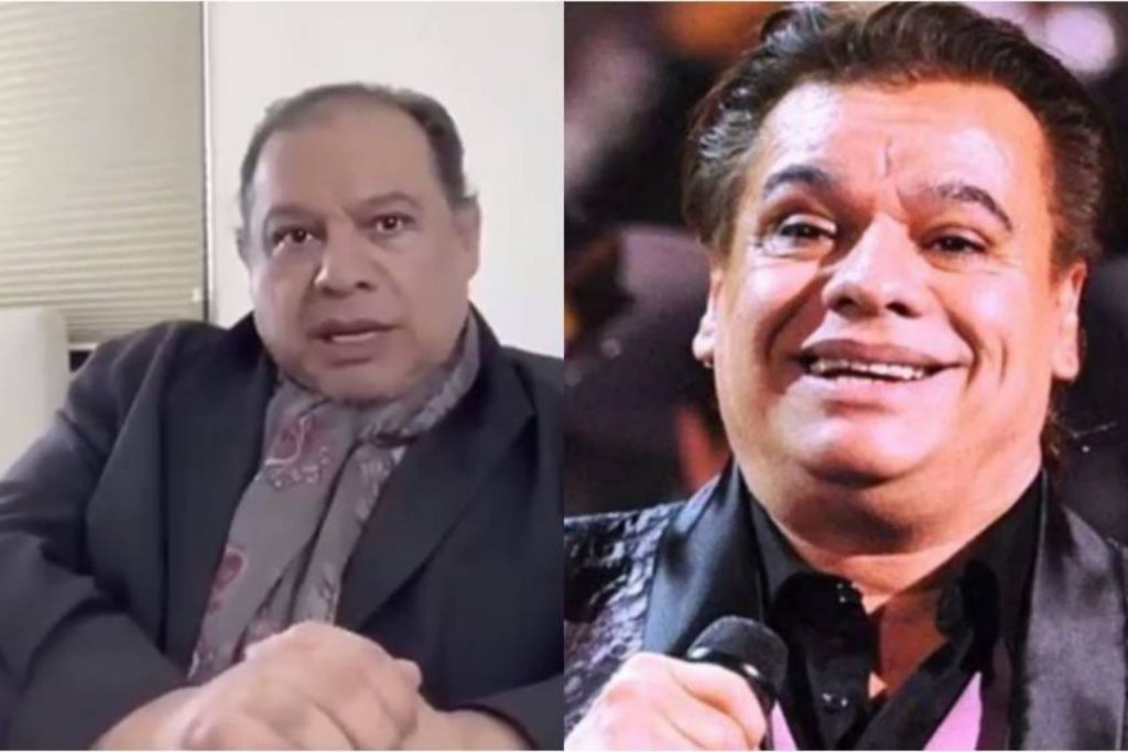 Comparativa del hombre que asegura ser Juan Gabriel y una foto del cantante. La nota analiza la famosa teoría de que el Divo de Juárez fingió su muerte.