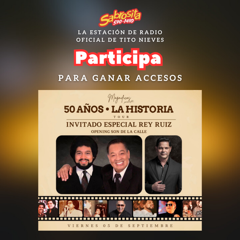 Gana boletos para Tito Nieves