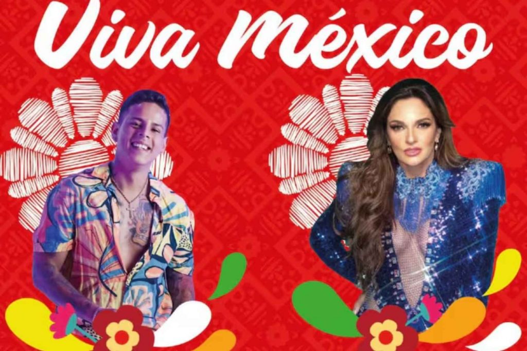 Mariana Seoane y Jorge Carmona Cartel del 15 de septiembre