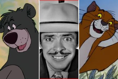 Un collage en blanco y negro de Tin Tan junto a los personajes de Disney a los que dio voz: Baloo y O'Malley. La nota celebra su versatilidad artística.