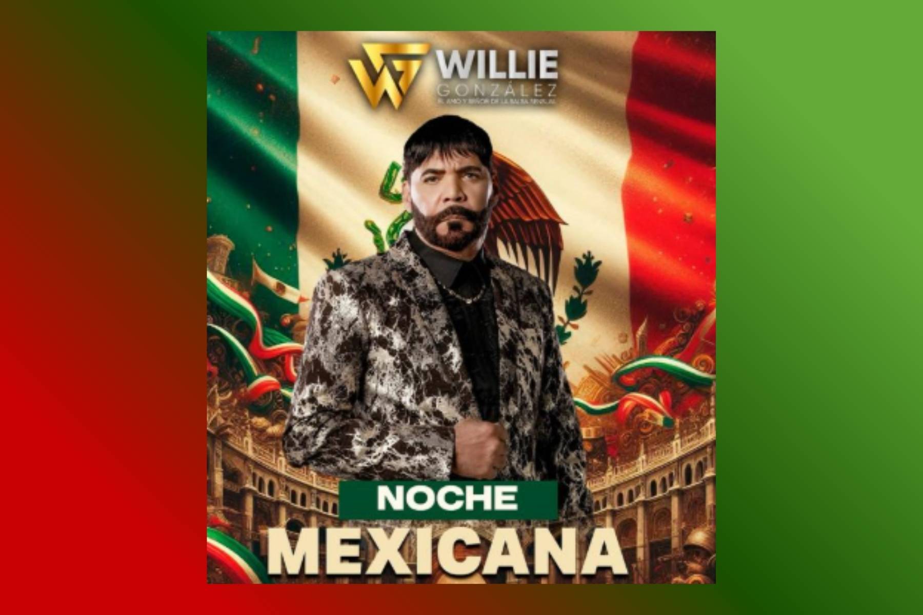 Cartel Willie González 15 de septiembre