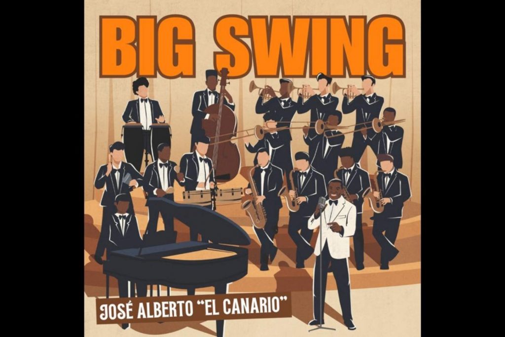 La portada del álbum "Big Swing" de José Alberto "El Canario", nominado al Latin Grammy. La nota informa sobre los finalistas a Mejor Álbum de Salsa.