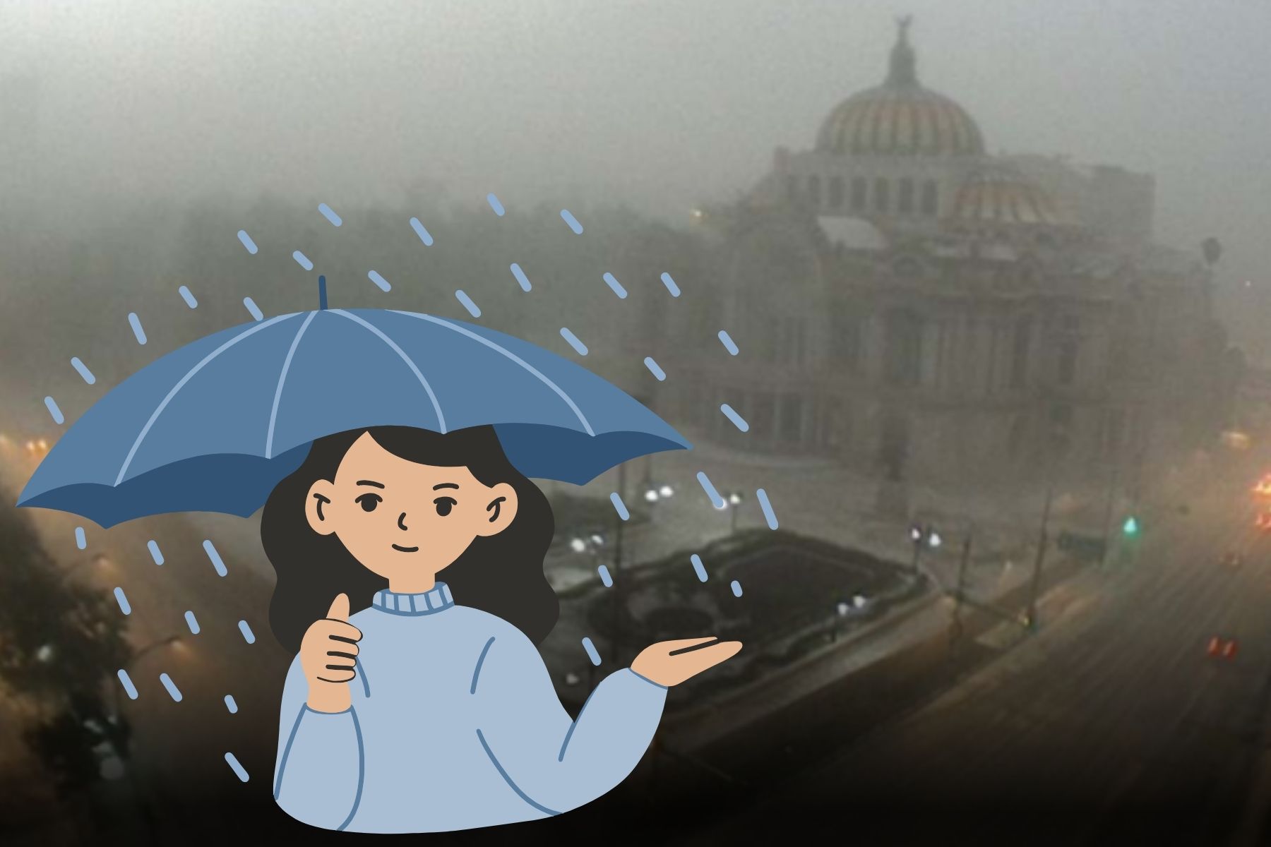 El pronóstico del Servicio Meteorológico Nacional indica una alta probabilidad de lluvia para la tarde y noche de este 15 de septiembre.