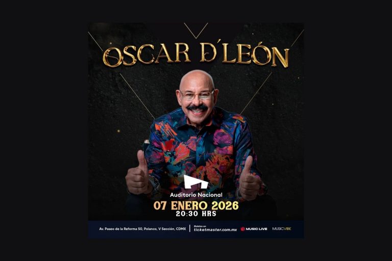 Flyer Oscar D'León 2026 Auditorio Nacional