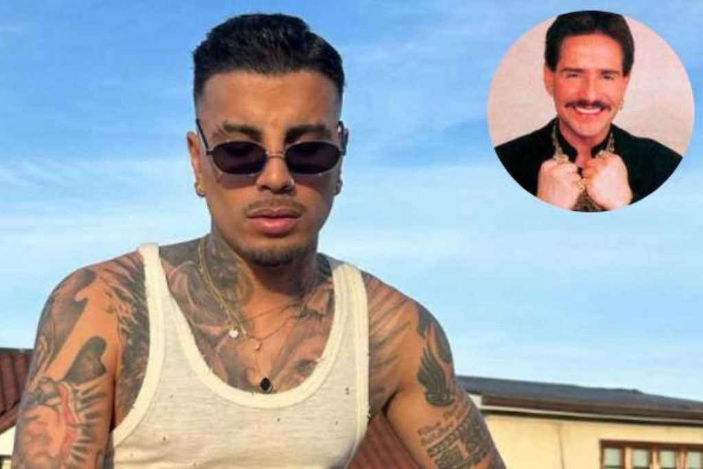 Collage de Frankie Ruiz y Raw Alejandro, la nota habla sobre su parentesco.